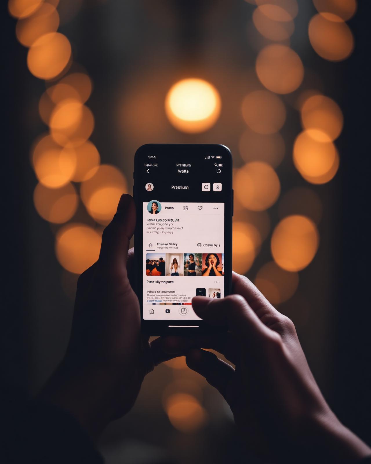 Social Media Content auf Smartphone